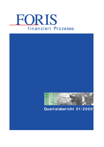 Thumbnail FORIS AG Quarterly Report 2000-q1