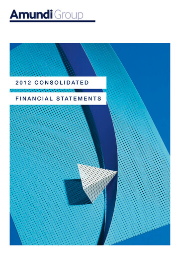 Thumbnail Amundi Financial Statement 2012