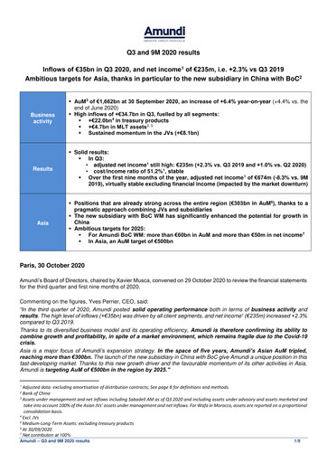 Thumbnail Amundi Quarterly Report 2020-q3