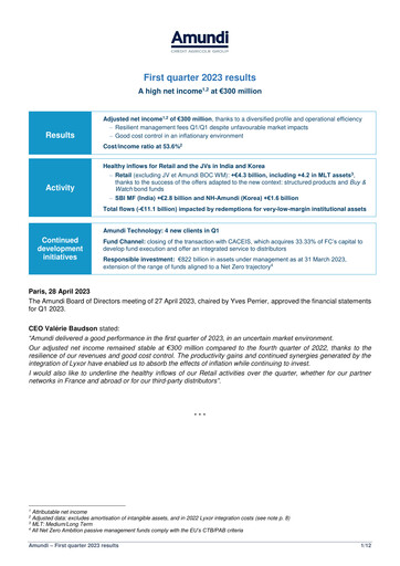 Thumbnail Amundi Quarterly Report 2023-q1