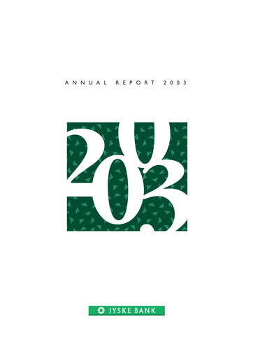 Thumbnail Jyske Bank Annual Report 2003