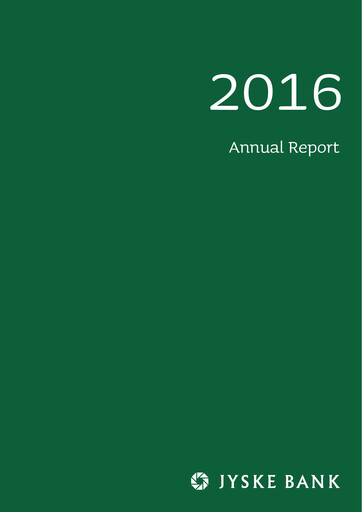 Thumbnail Jyske Bank Annual Report 2016