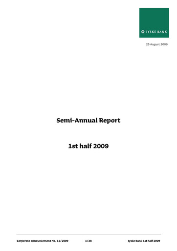 Thumbnail Jyske Bank Financial Report 2009-h1