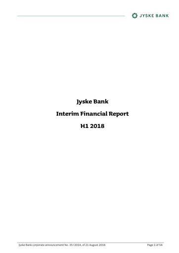Thumbnail Jyske Bank Financial Report 2018-h1