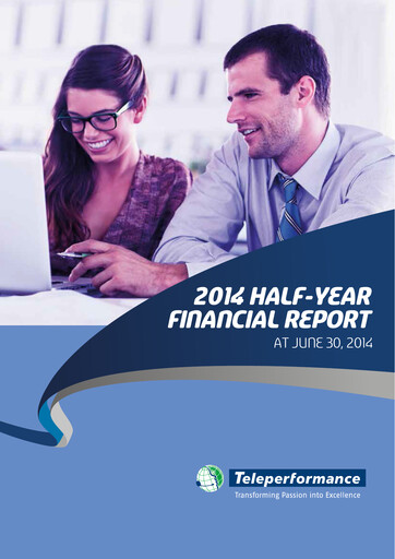 Miniature Teleperformance Rapport semestriel 2014