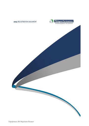 Thumbnail Teleperformance Universal Registration Document 2013
