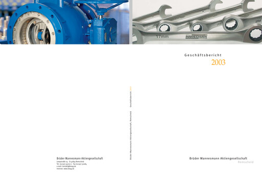 Thumbnail Brüder Mannesmann AG Annual Report 2003