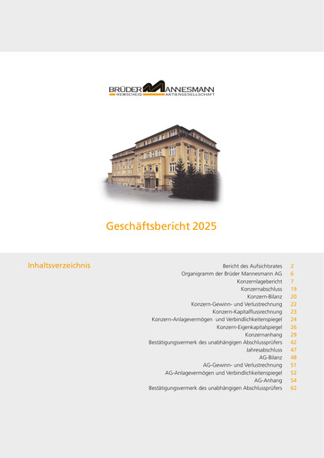 Thumbnail Brüder Mannesmann AG Annual Report 2025