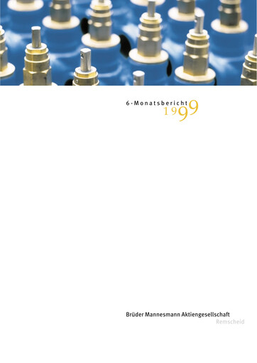 Thumbnail Brüder Mannesmann AG Half-year Report 1999-h1