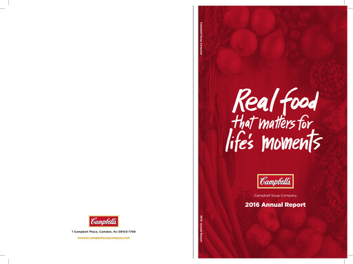 Thumbnail 
Campbell's Annual Report 2016