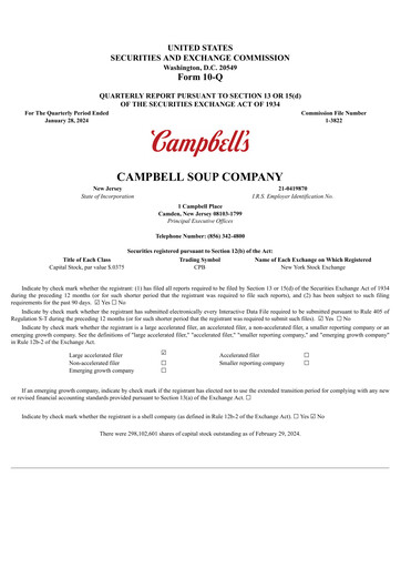 Vorschaubild 
Campbell's Quartalsbericht 2024-q2