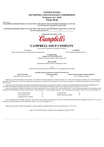 Vorschaubild 
Campbell's Quartalsbericht 2024-q3