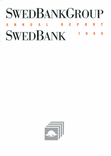 Thumbnail Swedbank Annual Report 1988