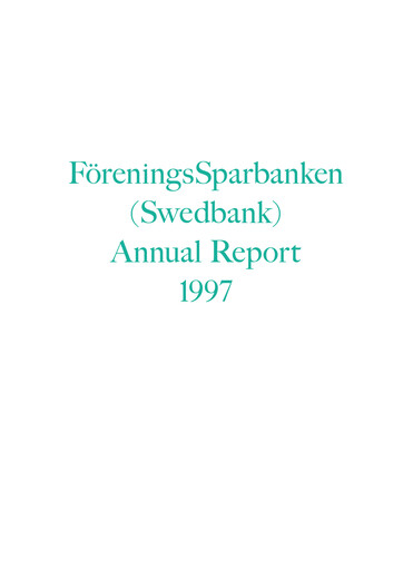 Thumbnail Swedbank Annual Report 1997