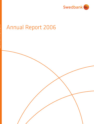 Thumbnail Swedbank Annual Report 2006