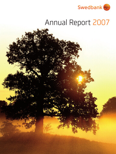 Thumbnail Swedbank Annual Report 2007