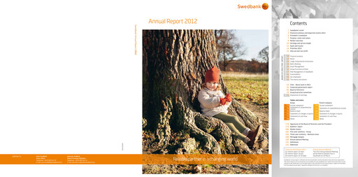 Thumbnail Swedbank Annual Report 2012