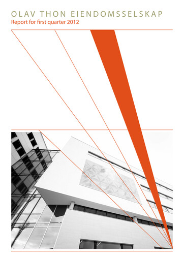 Thumbnail Olav Thon Quarterly Report 2012-q1