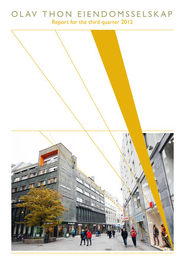 Thumbnail Olav Thon Quarterly Report 2012-q3