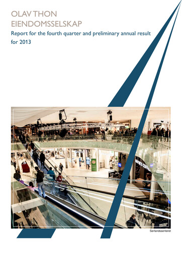 Thumbnail Olav Thon Quarterly Report 2013-q4