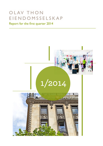 Thumbnail Olav Thon Quarterly Report 2014-q1