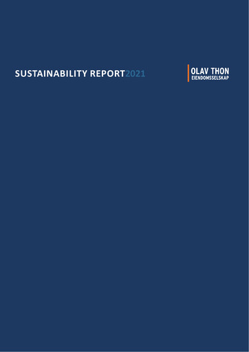 Thumbnail Olav Thon Sustainability Report 2021