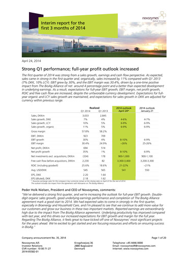 Thumbnail Novonesis Quarterly Report 2014-q1