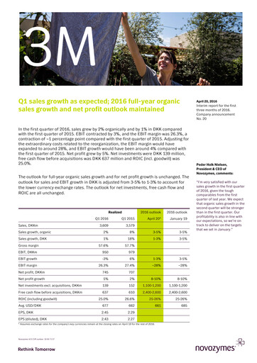 Thumbnail Novonesis Quarterly Report 2016-q1