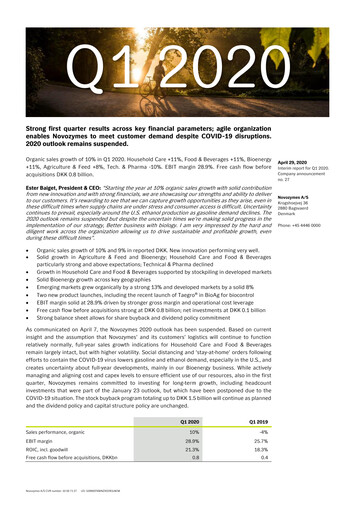 Thumbnail Novonesis Quarterly Report 2020-q1