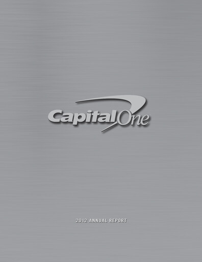 Thumbnail Capital One Annual Report 2012