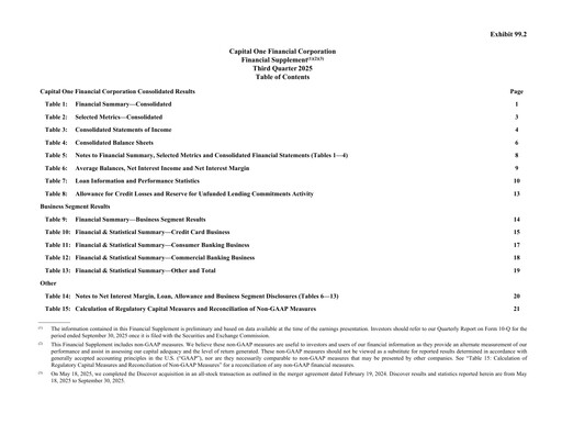 Thumbnail Capital One Quarterly Report 2025-q3