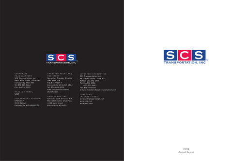 Thumbnail Saia
 Annual Report 2005