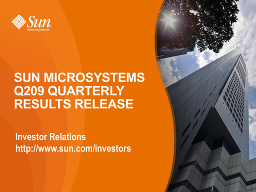 Thumbnail Sun Microsystems Quarterly Report 2009-q2
