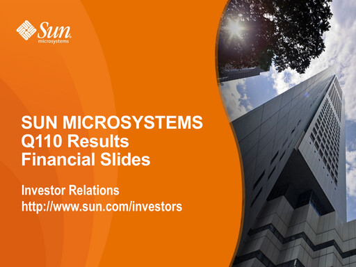 Thumbnail Sun Microsystems Quarterly Report 2010-q1