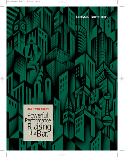 Thumbnail Lehman Brothers Annual Report 2005