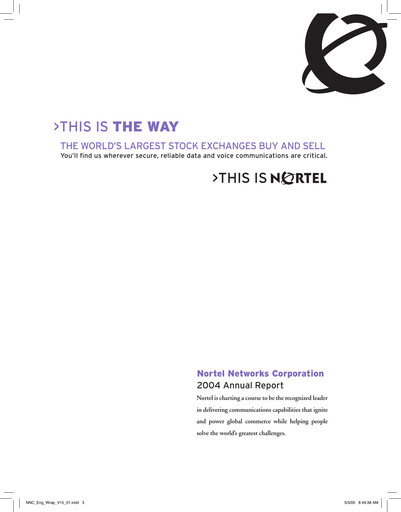 Thumbnail Nortel Networks Annual Report 2004