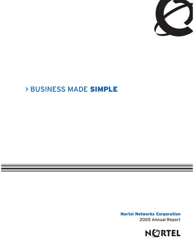 Thumbnail Nortel Networks Annual Report 2005