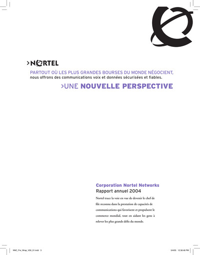Thumbnail Nortel Networks Annual Report 2004