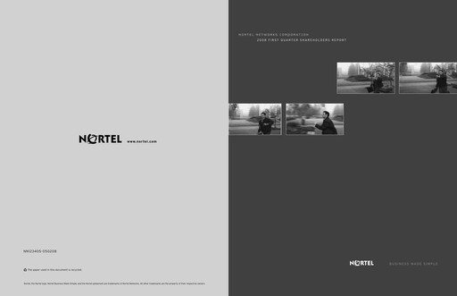 Thumbnail Nortel Networks Quarterly Report 2008-q1