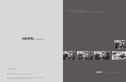 Thumbnail Nortel Networks Quarterly Report 2008-q2