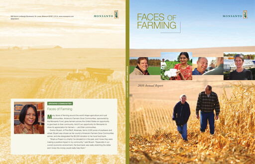 Thumbnail Monsanto Annual Report 2010