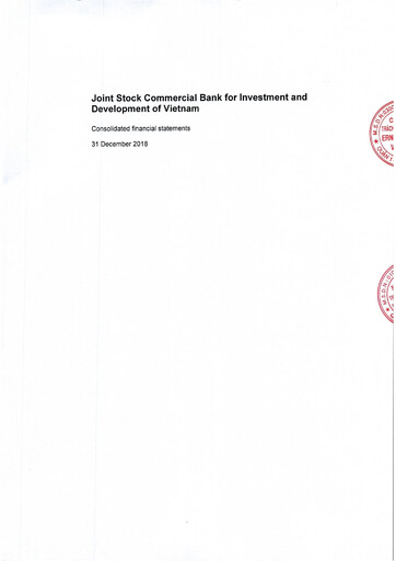 Vorschaubild BIDV  (Commercial Bank for Investment and Development of Vietnam) Finanzmitteilung 2018