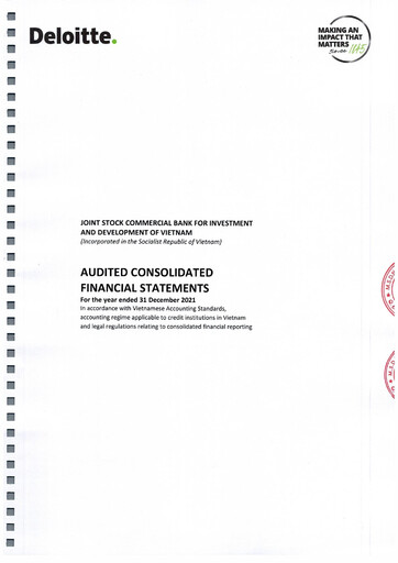 Vorschaubild BIDV  (Commercial Bank for Investment and Development of Vietnam) Finanzmitteilung 2021