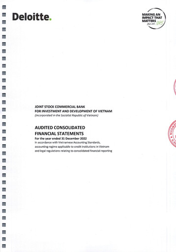 Vorschaubild BIDV  (Commercial Bank for Investment and Development of Vietnam) Finanzmitteilung 2022
