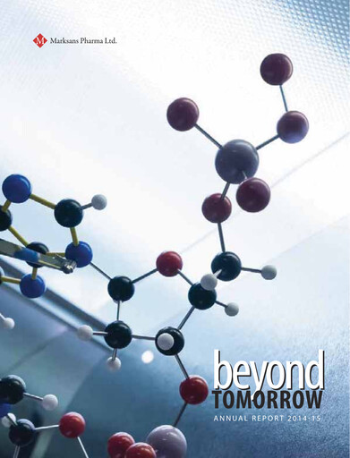 Miniature Marksans Pharma
 Rapport annuel 2014-2015