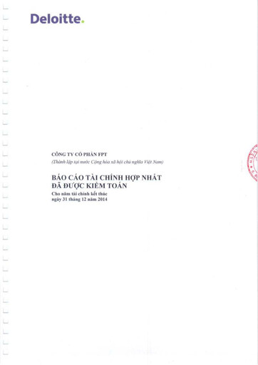 Thumbnail FPT Corporation Financial Statement 2014