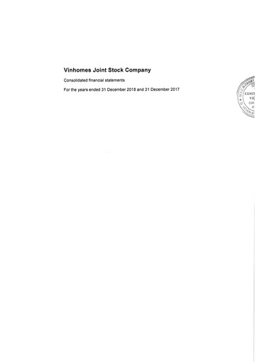 Thumbnail Vinhomes Financial Statement 2018