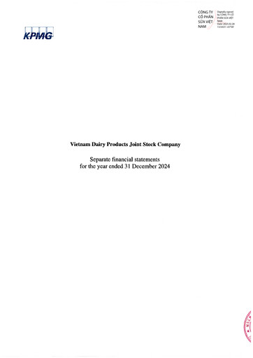 Thumbnail Vinamilk (Vietnam Dairy Products) Financial Statement 2024