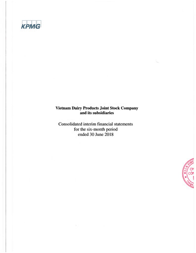 Miniature Vinamilk (Vietnam Dairy Products) Rapport semestriel 2018-h1