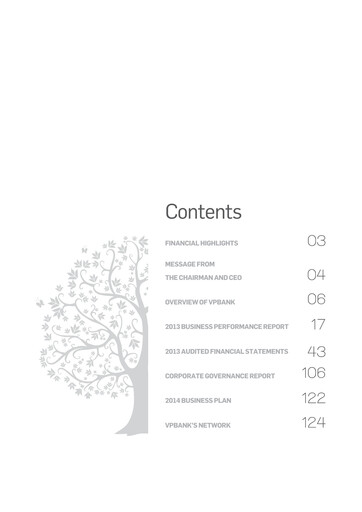 Thumbnail VPBank (Vietnam Prosperity Joint Stock Commercial Bank) Annual Report 2013